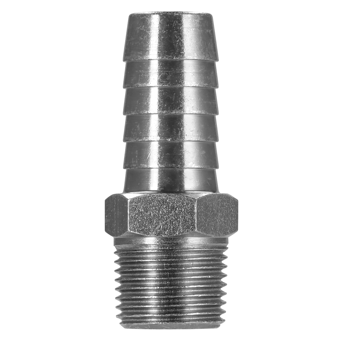PCL Screwed Tailpiece Male 3/8"BSPT - 1/2" Hose - Pack of 5 AC42