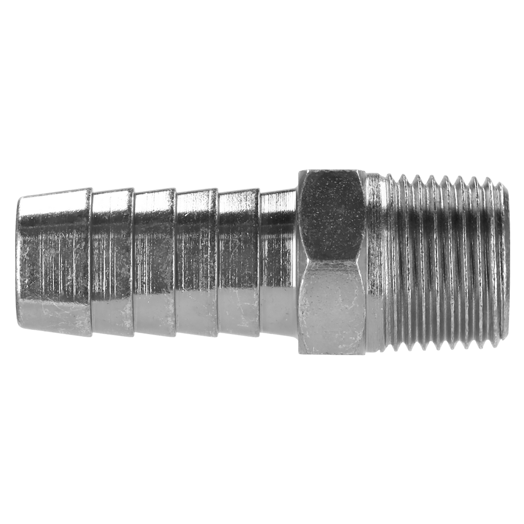 PCL Screwed Tailpiece Male 3/8"BSPT - 1/2" Hose - Pack of 5 AC42