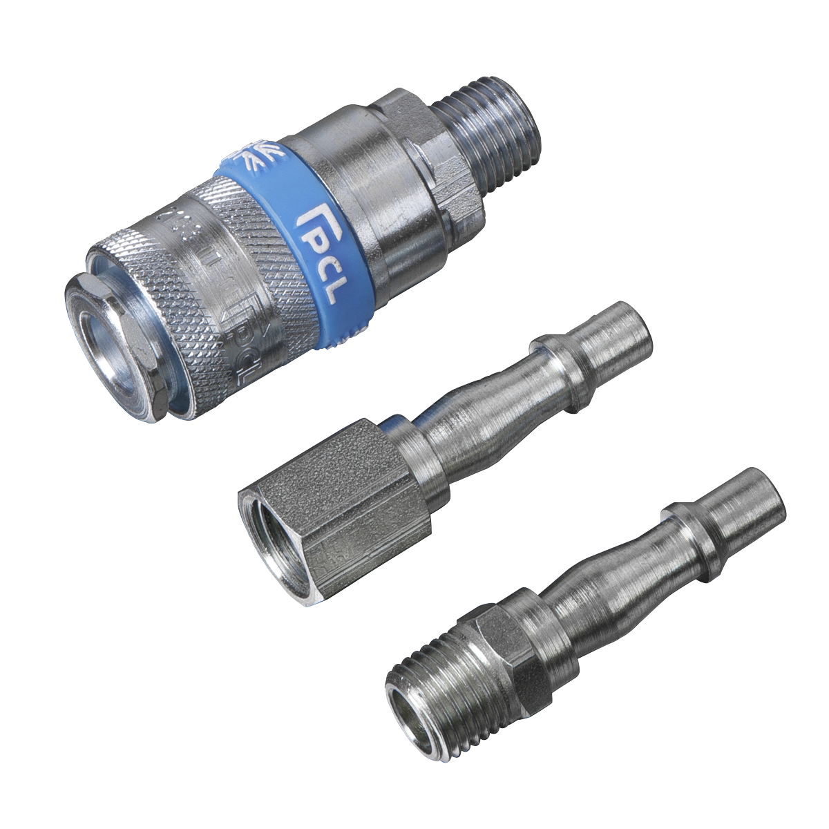 PCL Air Tool Coupling Kit 1/4"BSPT 3pc AC60