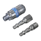 PCL Air Tool Coupling Kit 1/4"BSPT 3pc AC60