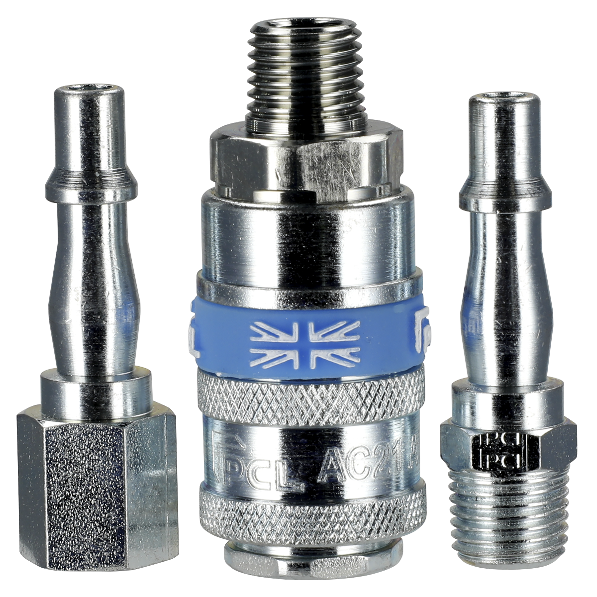 PCL Air Tool Coupling Kit 1/4"BSPT 3pc AC60