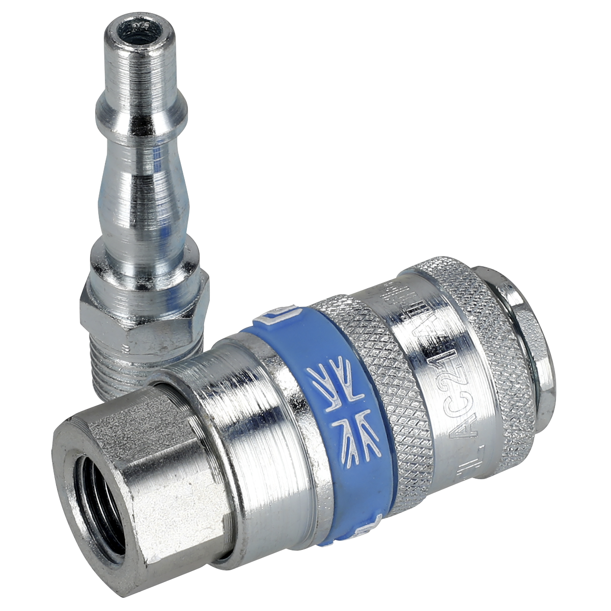 PCL Air Tool Coupling Kit 1/4"BSPT 2pc AC61
