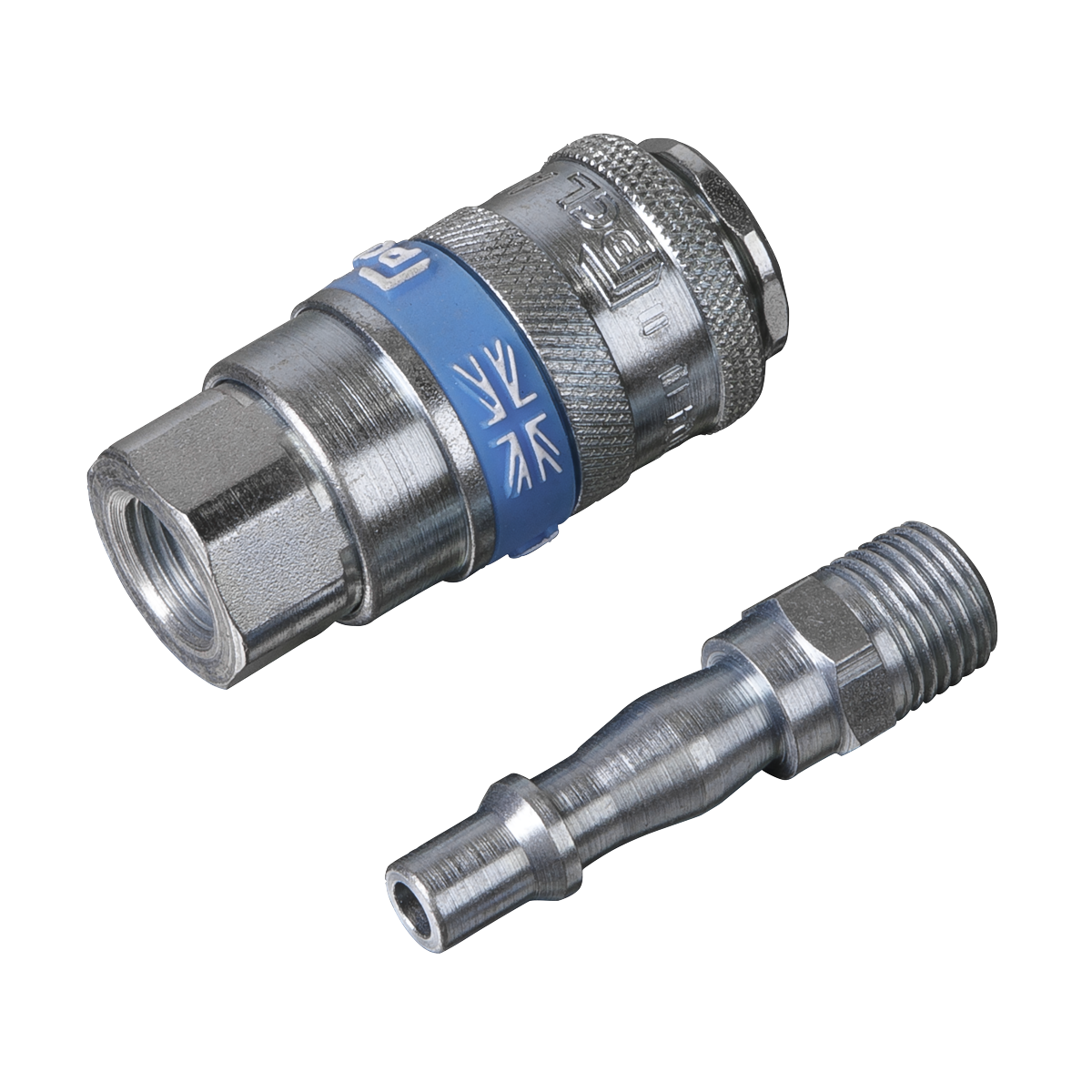 PCL Air Tool Coupling Kit 1/4"BSPT 2pc AC61