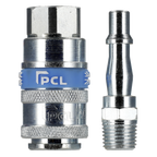 PCL Air Tool Coupling Kit 1/4"BSPT 2pc AC61