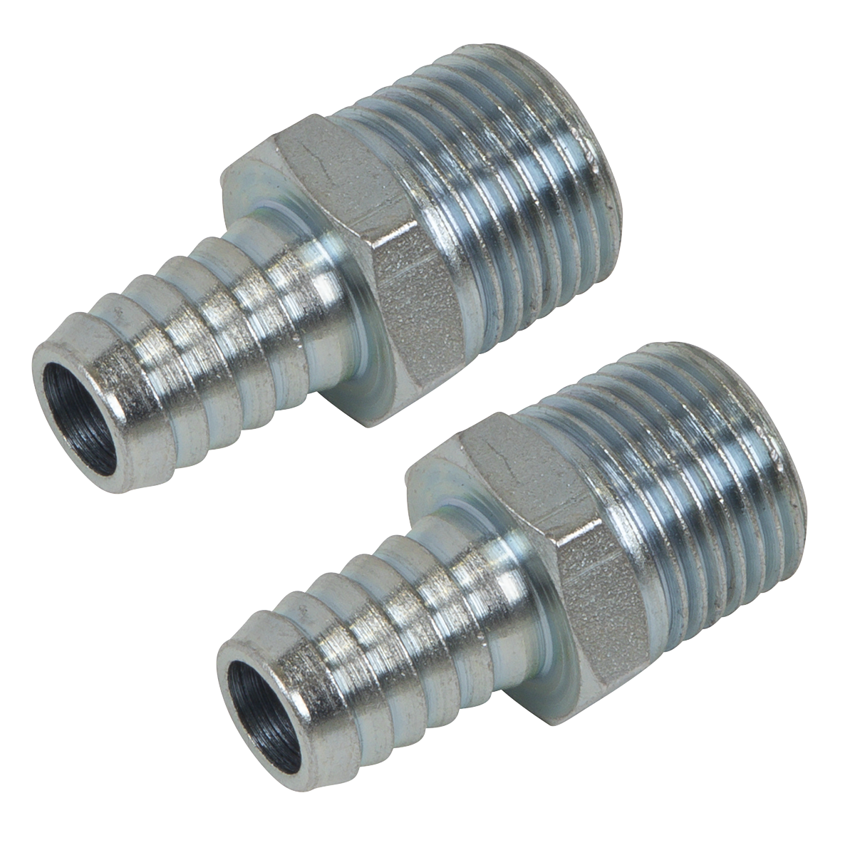 PCL Screwed Tailpiece Male 1/2"BSPT - 1/2" Hose - Pack of 2 AC99