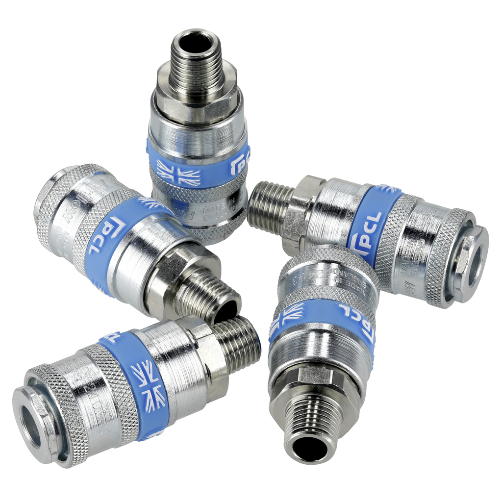 PCL Coupling Body Male 1/4"BSPT - Pack of 5 ACP01