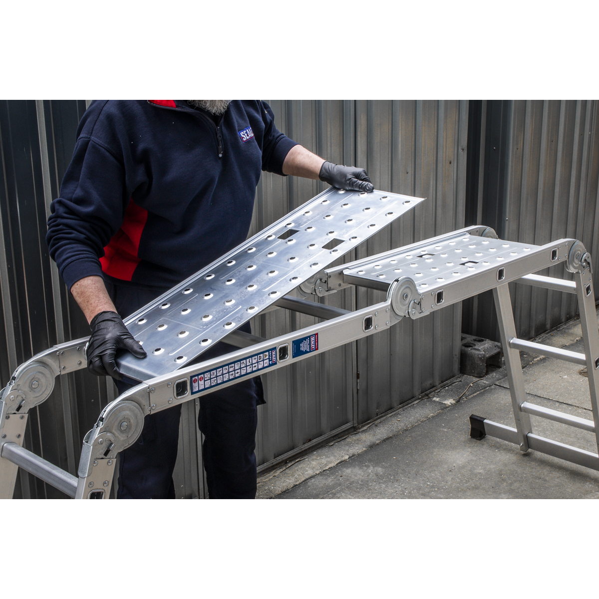 4-Way Aluminium Folding Platform Ladder - EN 131 AFPL1