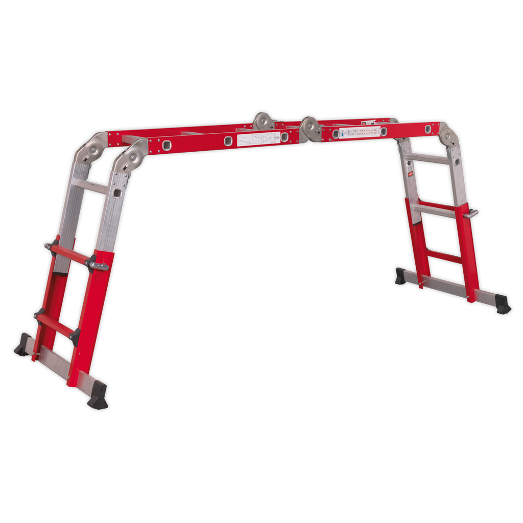 Aluminium 4-Way Multipurpose Adjustable-Height Ladder - EN 131 AFPL2