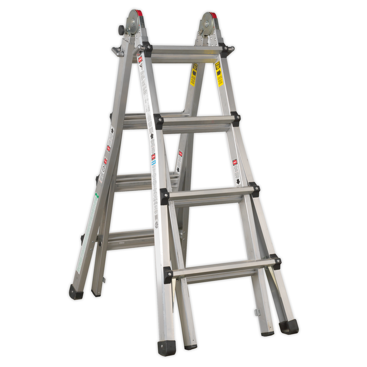 Aluminium 4-Way Telescopic Adjustable-Height Ladder - EN 131 AFPL3