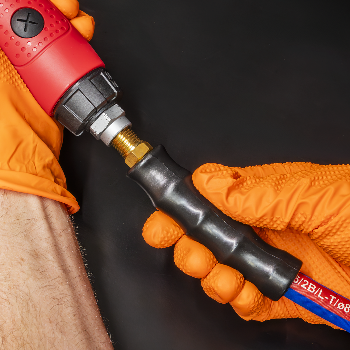 Extra-Heavy-Duty Air Hose with 1/4"BSP Unions with 15m x 8mm AH15R