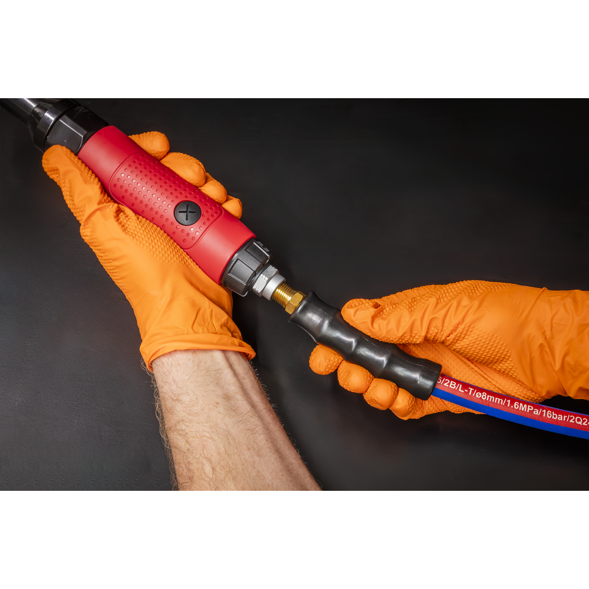 Extra-Heavy-Duty Air Hose with 1/4"BSP Unions with 15m x 8mm AH15R