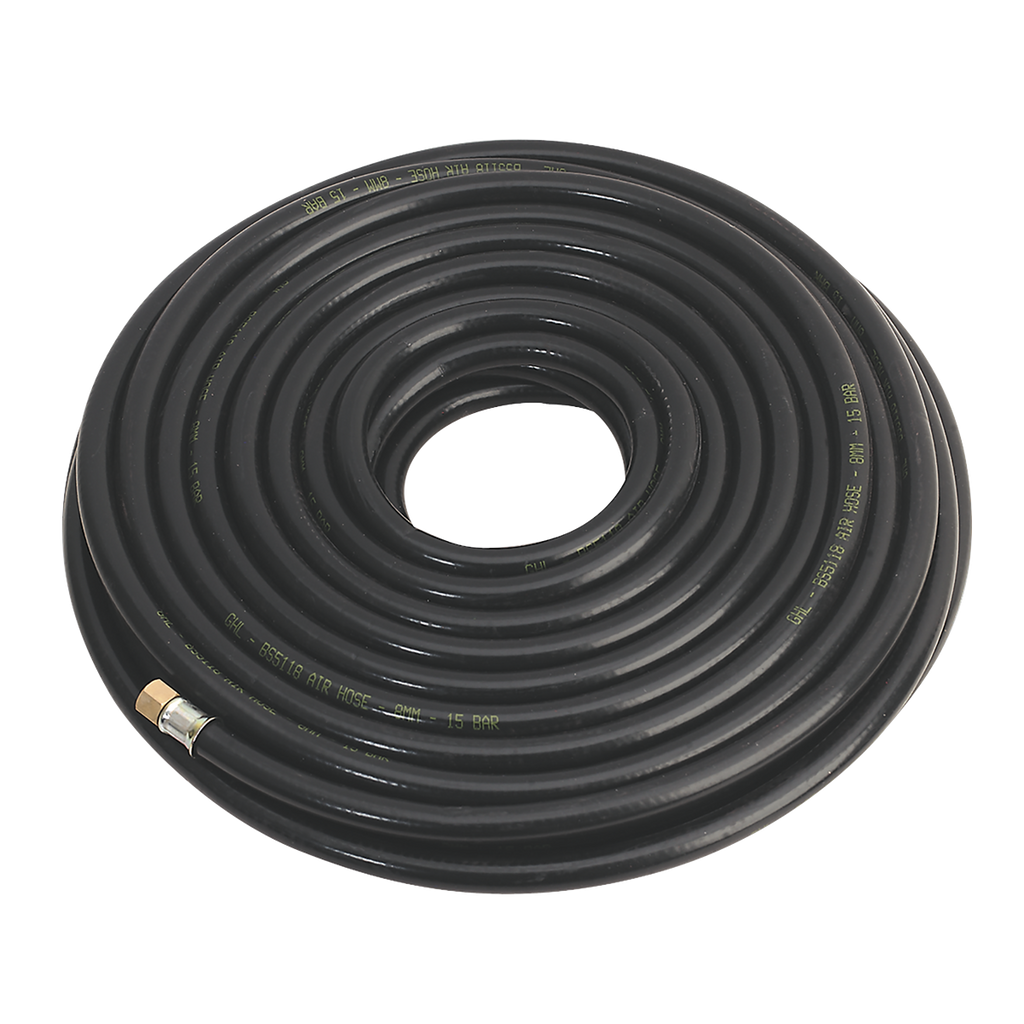 Heavy-Duty Air Hose with 1/4"BSP Unions 20m x 8mm AH20RX