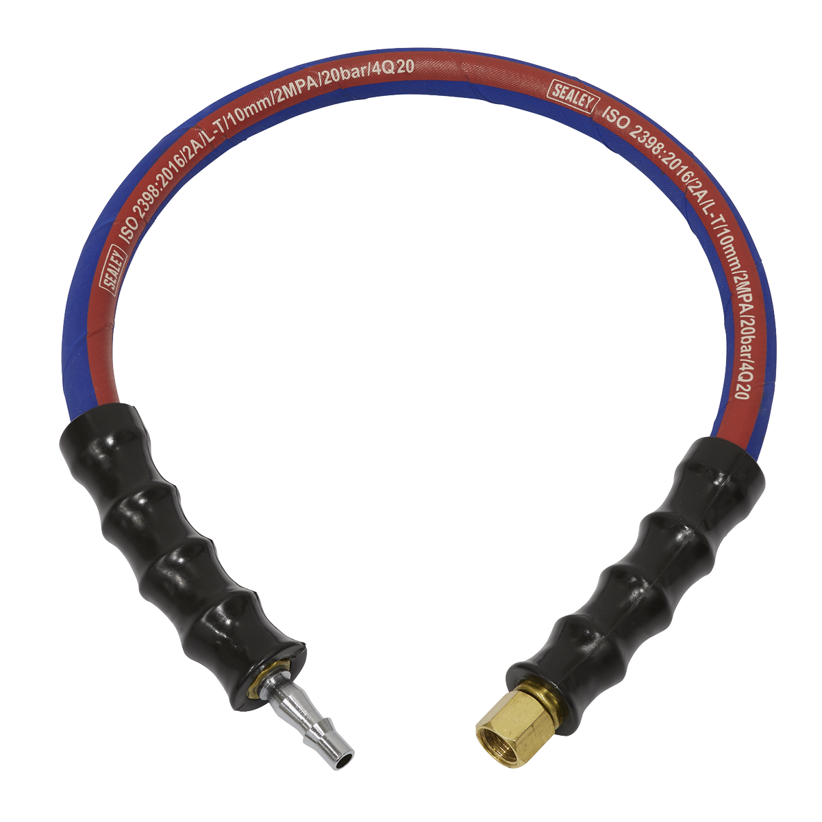 Air Leader Hose with Tailpiece & 1/4"BSP Union 600mm x 10mm AH2R/38