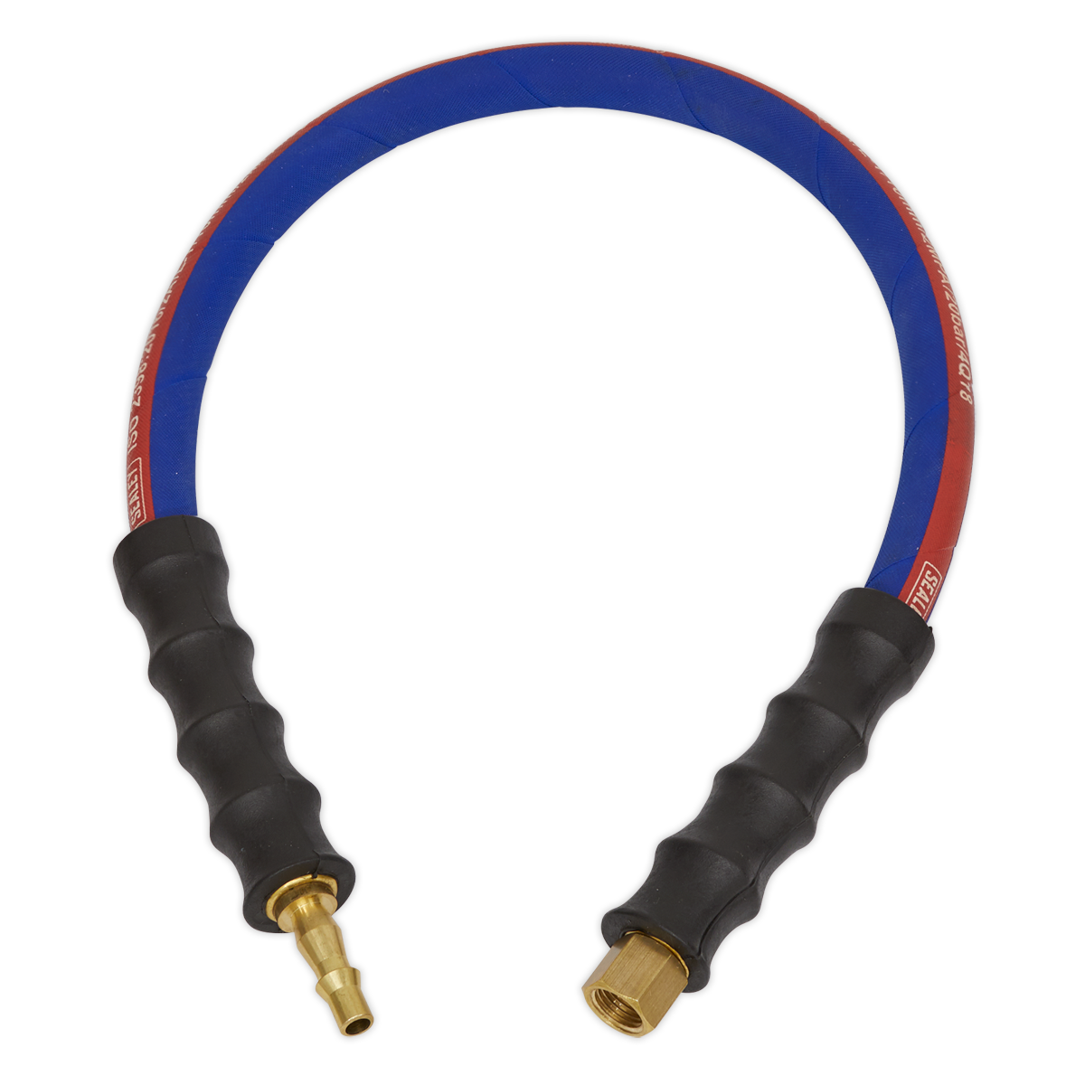 Air Leader Hose with Tailpiece & 1/4"BSP Union 600mm x 8mm AH2R