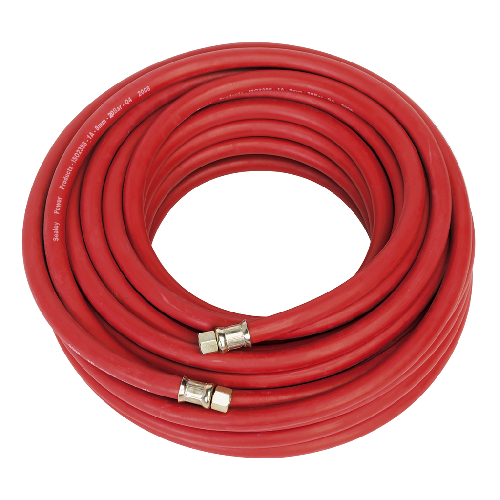 Air Hose with 1/4"BSP Unions 20m x 8mm AHC20