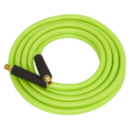High-Visibility Air Hose with 1/4"BSP Unions 10m x 8mm AHFC10