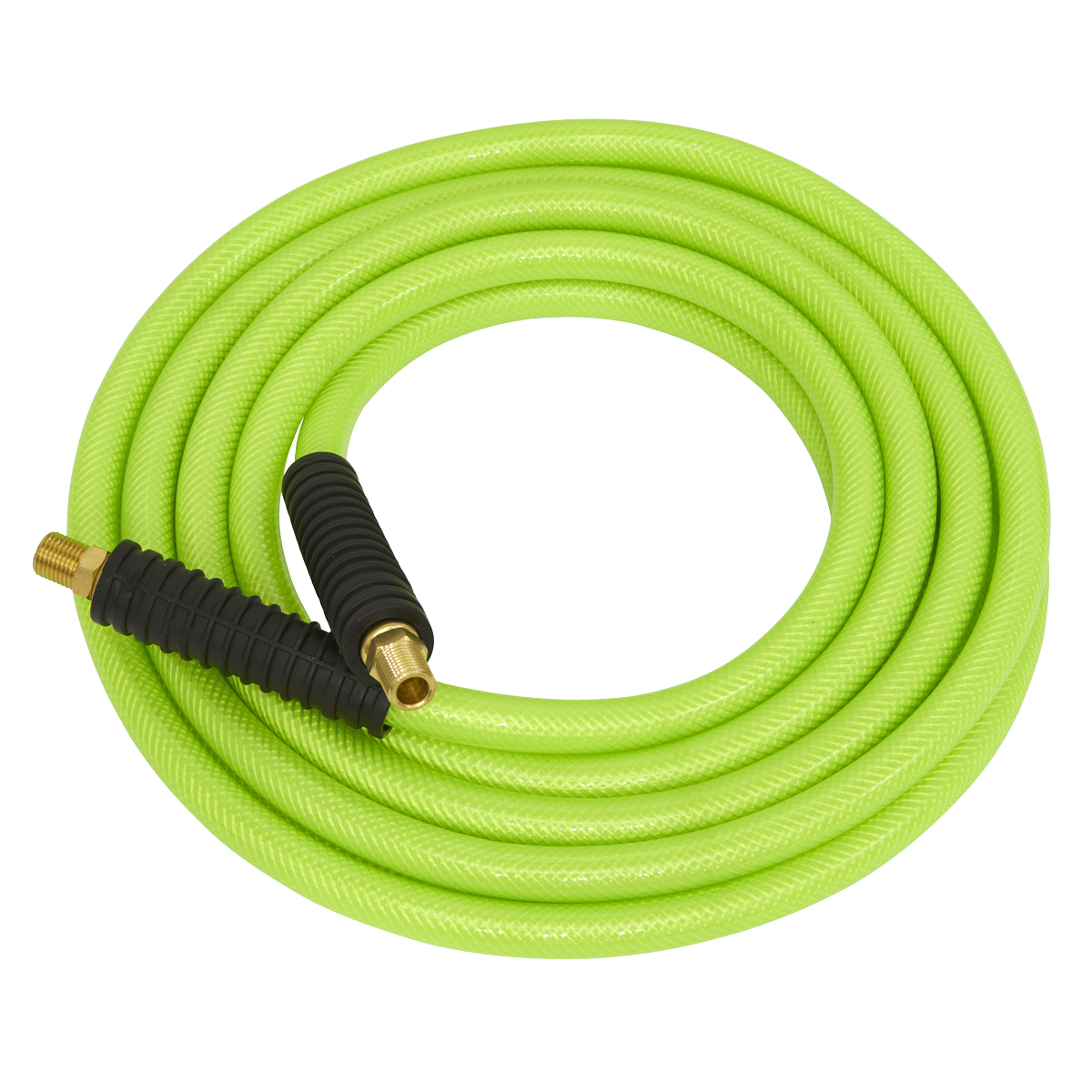 High-Visibility Air Hose with 1/4"BSP Unions 10m x 8mm AHFC10