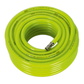 High-Visibility Air Hose with 1/4"BSP Unions 20m x 10mm AHFC2038