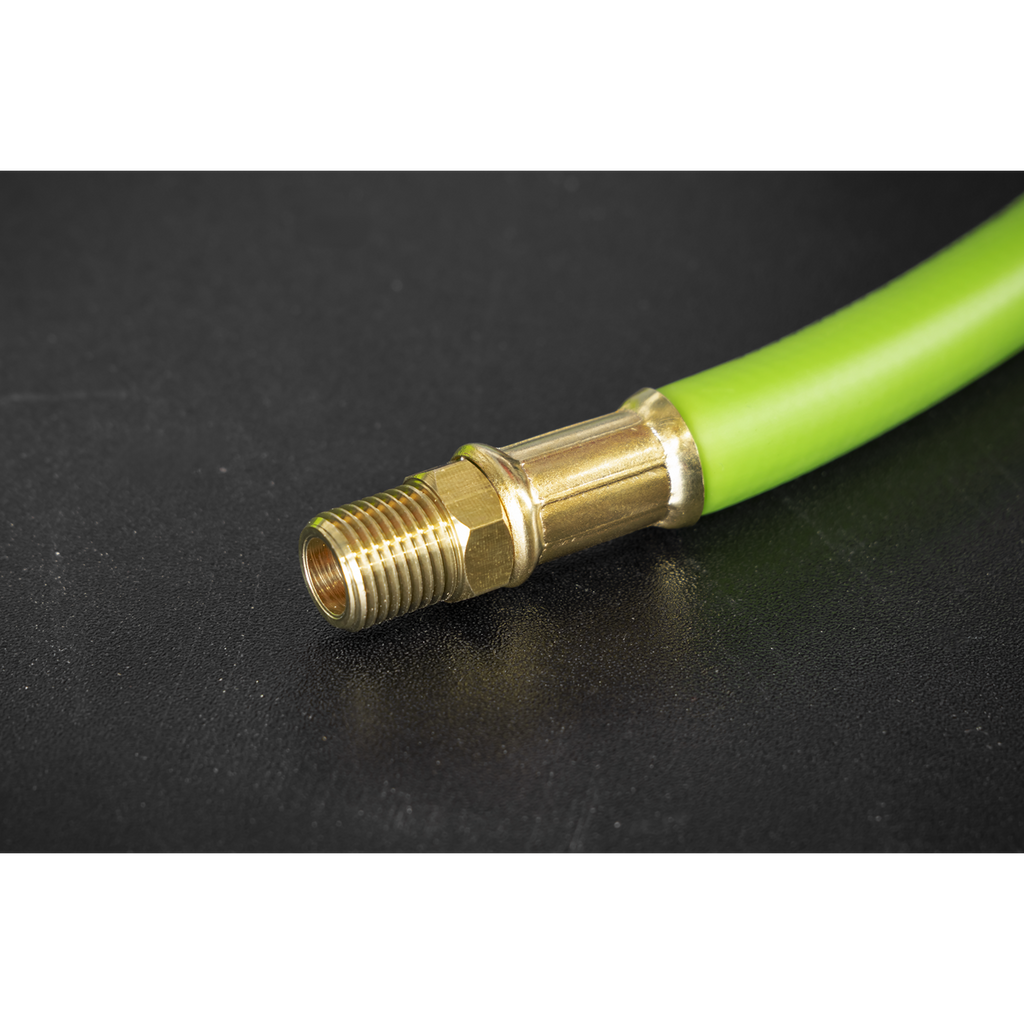 High-Visibility Hybrid Air Hose with 1/4"BSP Unions 10m x 8mm AHH10