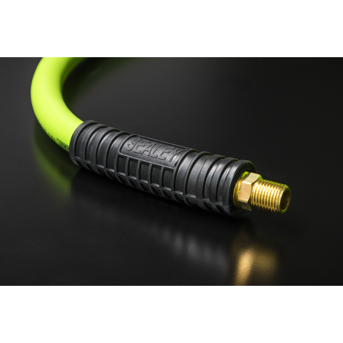 High-Visibility Hybrid Air Hose with 1/4"BSP Unions 10m x 8mm AHHC10G