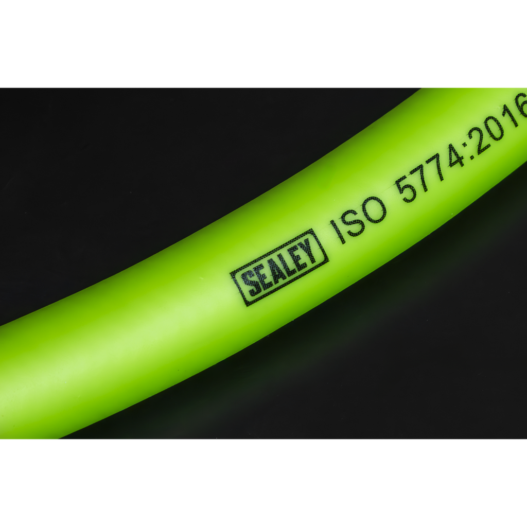 High-Visibility Hybrid Air Hose with 1/4"BSP Unions 10m x 8mm AHHC10G