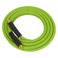 High-Visibility Hybrid Air Hose with 1/4"BSP Unions 10m x 8mm AHHC10G