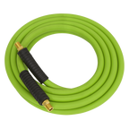 High-Visibility Hybrid Air Hose with 1/4"BSP Unions 10m x 8mm AHHC10G