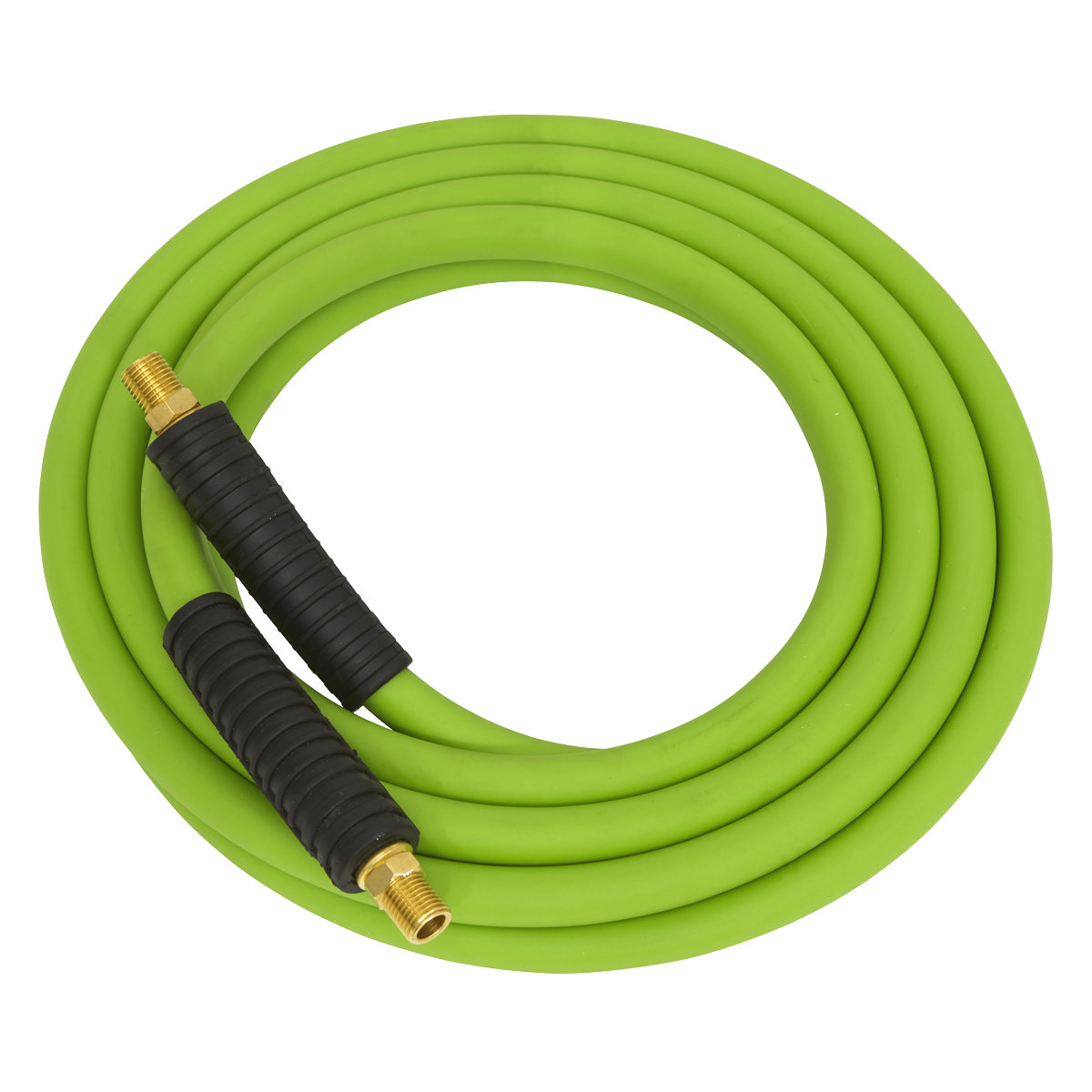 High-Visibility Hybrid Air Hose with 1/4"BSP Unions 10m x 8mm AHHC10G