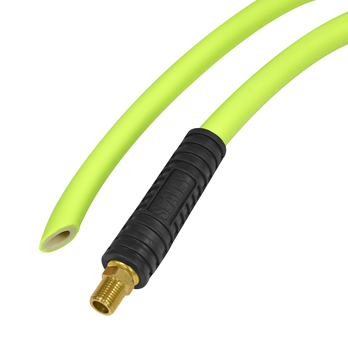 High-Visibility Hybrid Air Hose with 1/4"BSP Unions 10m x 8mm AHHC10G