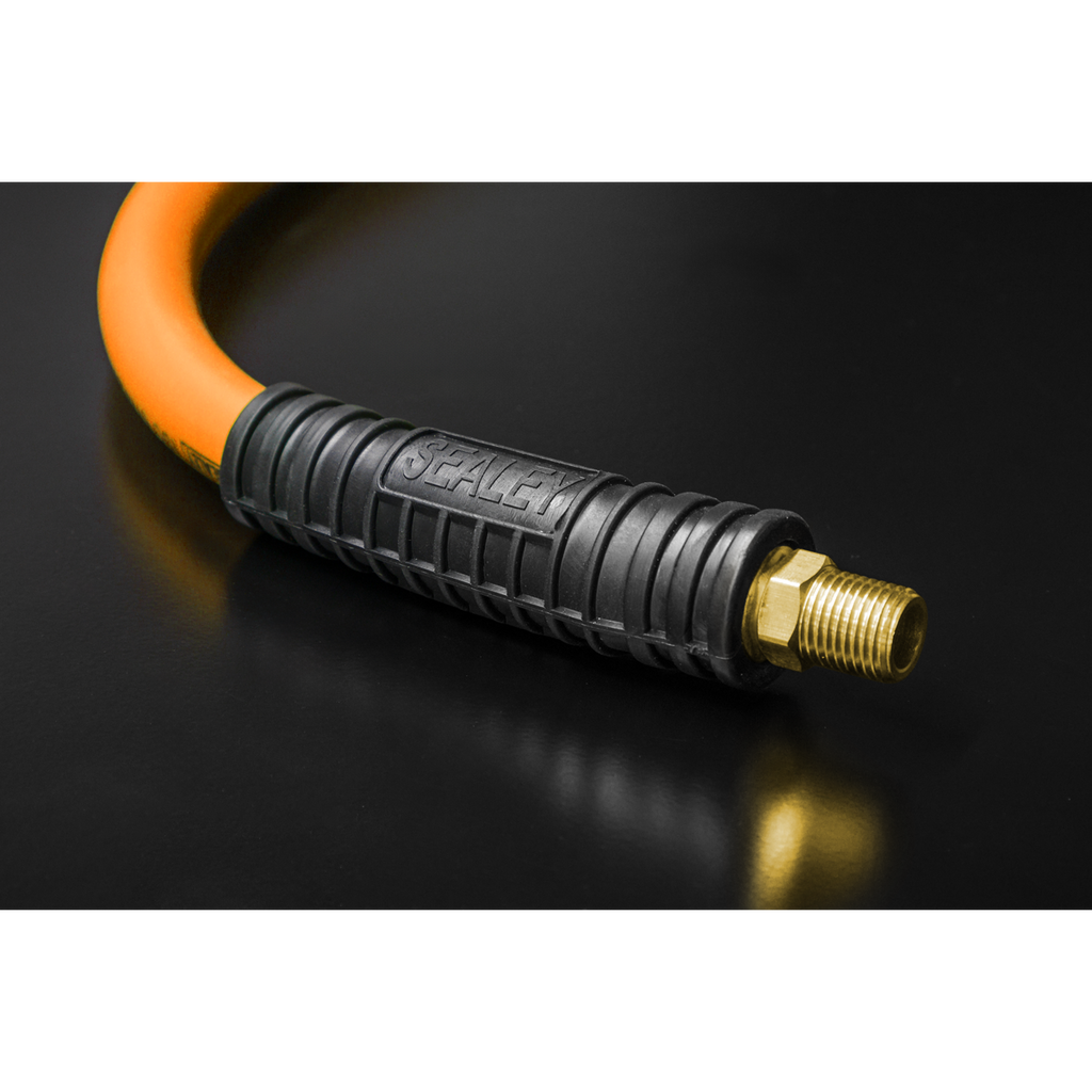 High-Visibility Hybrid Air Hose with 1/4"BSP Unions 10m x 8mm AHHC10