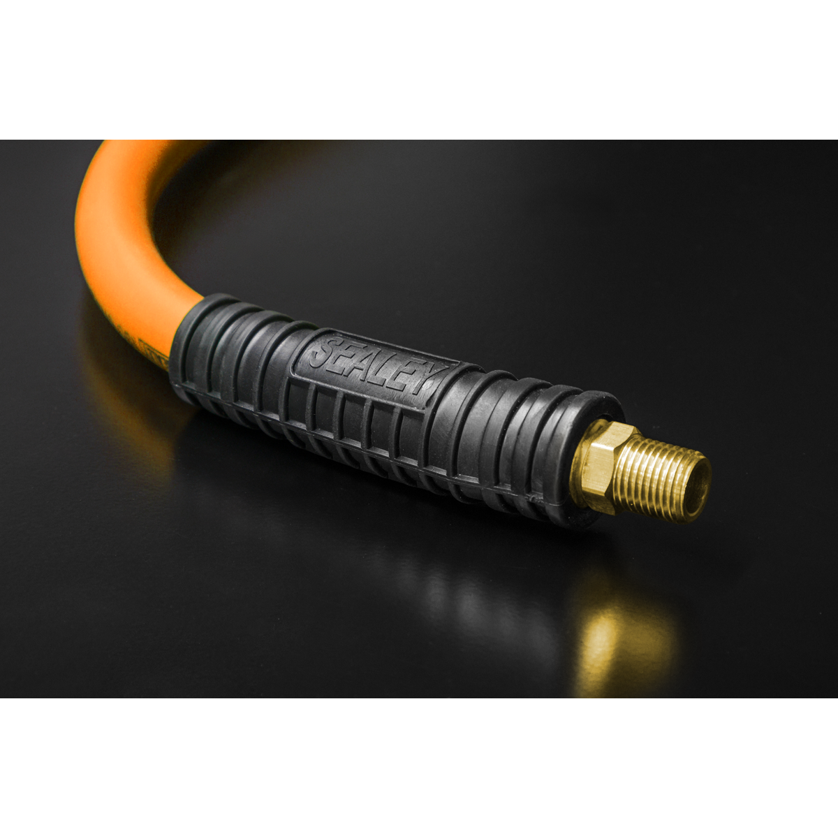 High-Visibility Hybrid Air Hose with 1/4"BSP Unions 10m x 8mm AHHC10