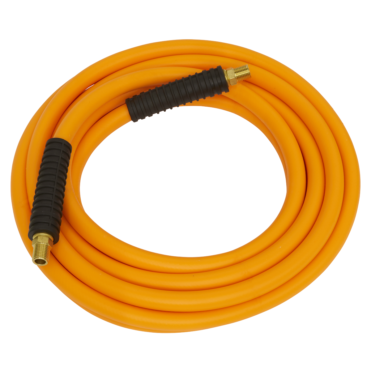 High-Visibility Hybrid Air Hose with 1/4"BSP Unions 15m x 8mm AHHC15
