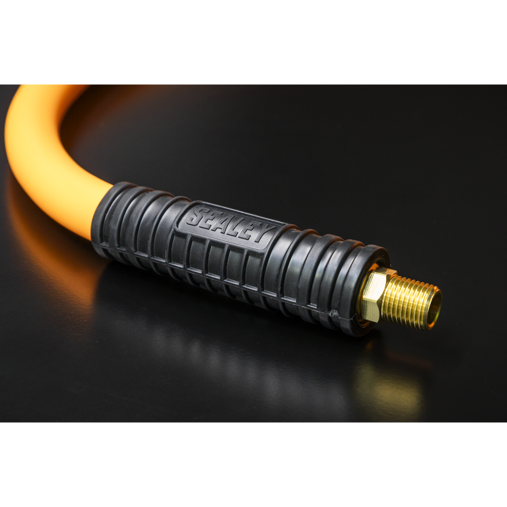 High-Visibility Hybrid Air Hose with 1/4"BSP Unions 20m x 10mm AHHC2038