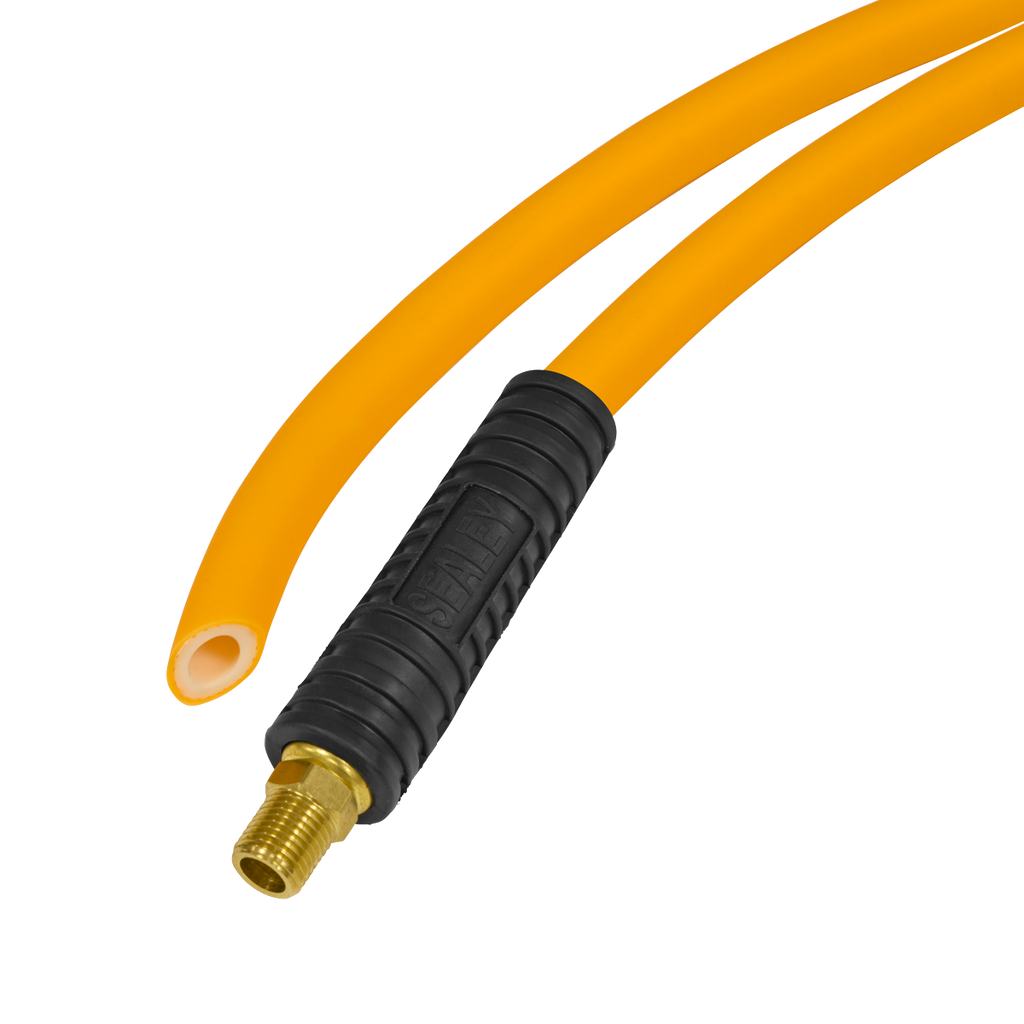 High-Visibility Hybrid Air Hose with 1/4"BSP Unions 5m x 8mm AHHC5