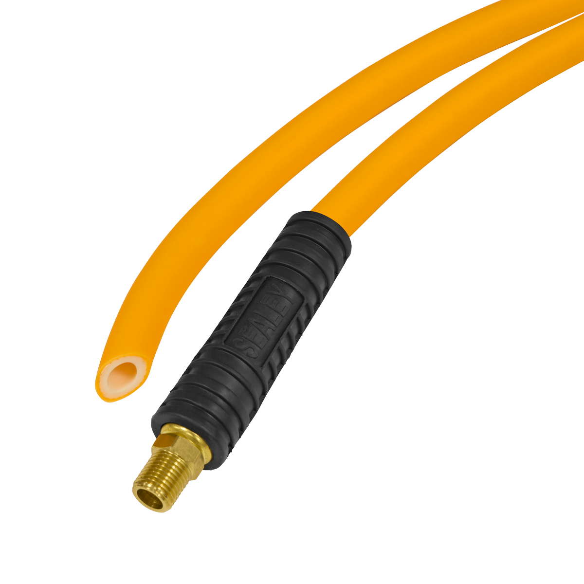 High-Visibility Hybrid Air Hose with 1/4"BSP Unions 5m x 8mm AHHC5