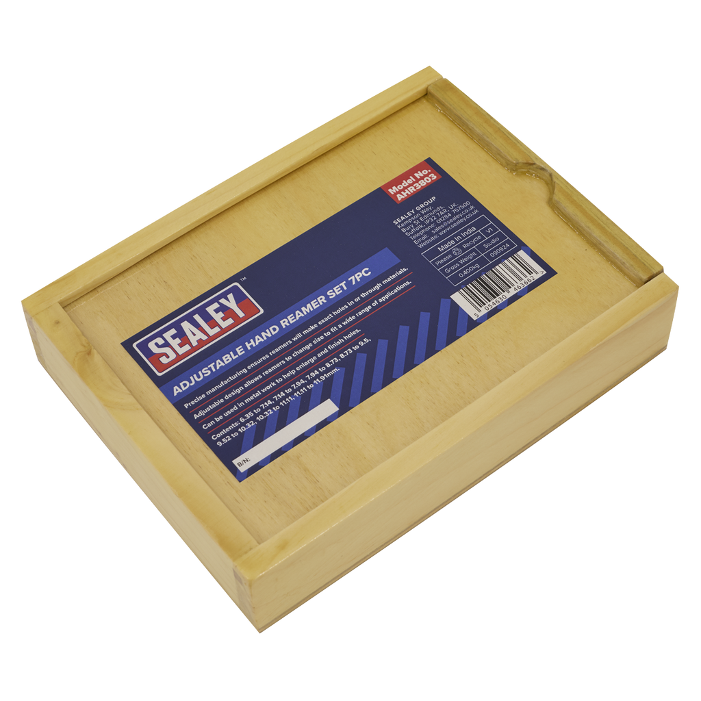 Adjustable Hand Reamer Set 7pc AHR3803