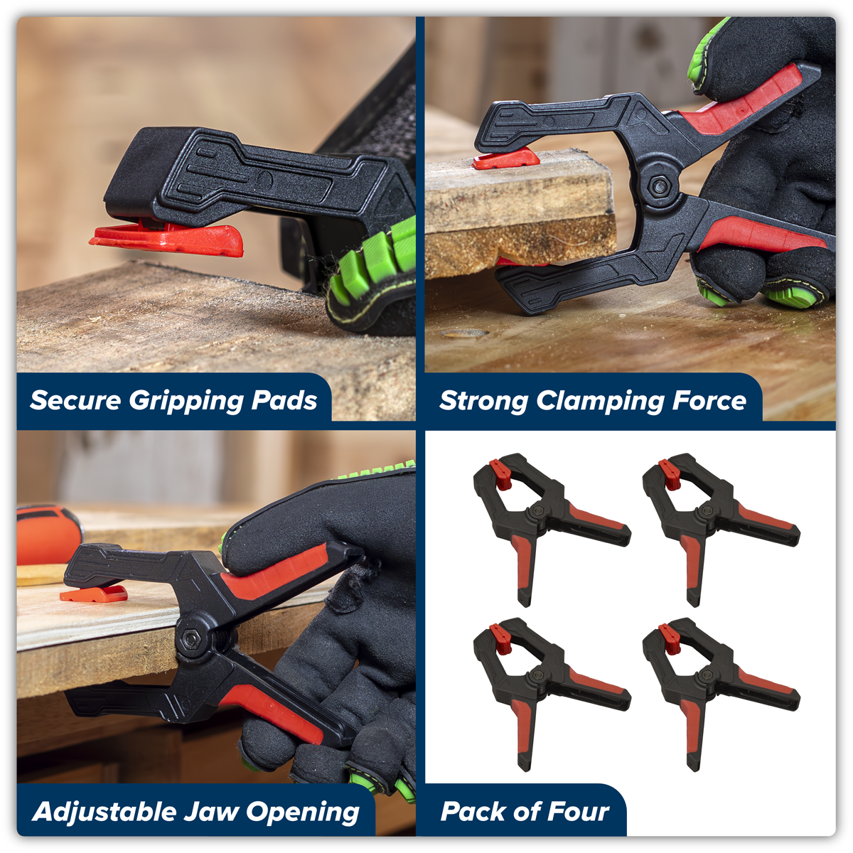 Spring Clamp Set 60mm 4pc AK044
