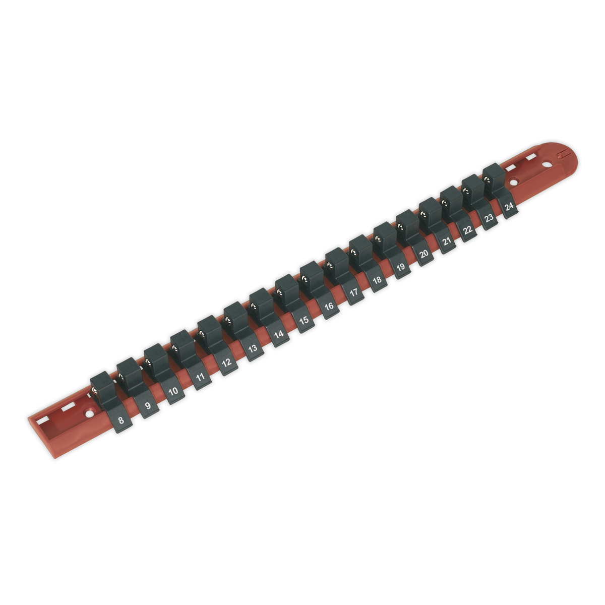 Socket Retaining Rail with 17 Clips 1/2"Sq Drive AK1217