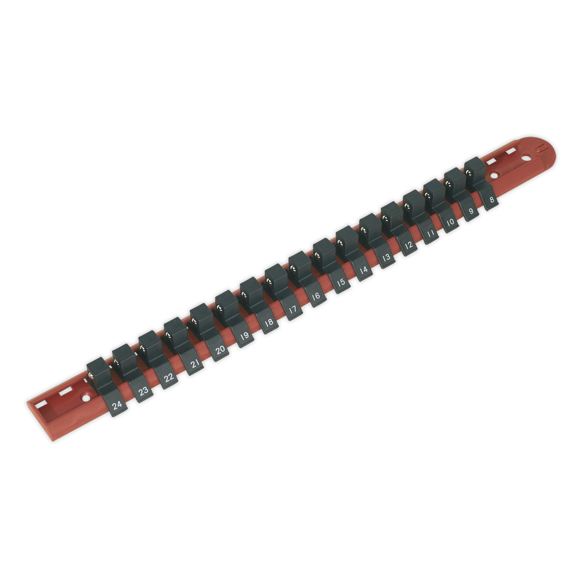 Socket Retaining Rail with 17 Clips 1/2"Sq Drive AK1217