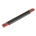Socket Retaining Rail with 12 Clips 1/4"Sq Drive AK1412