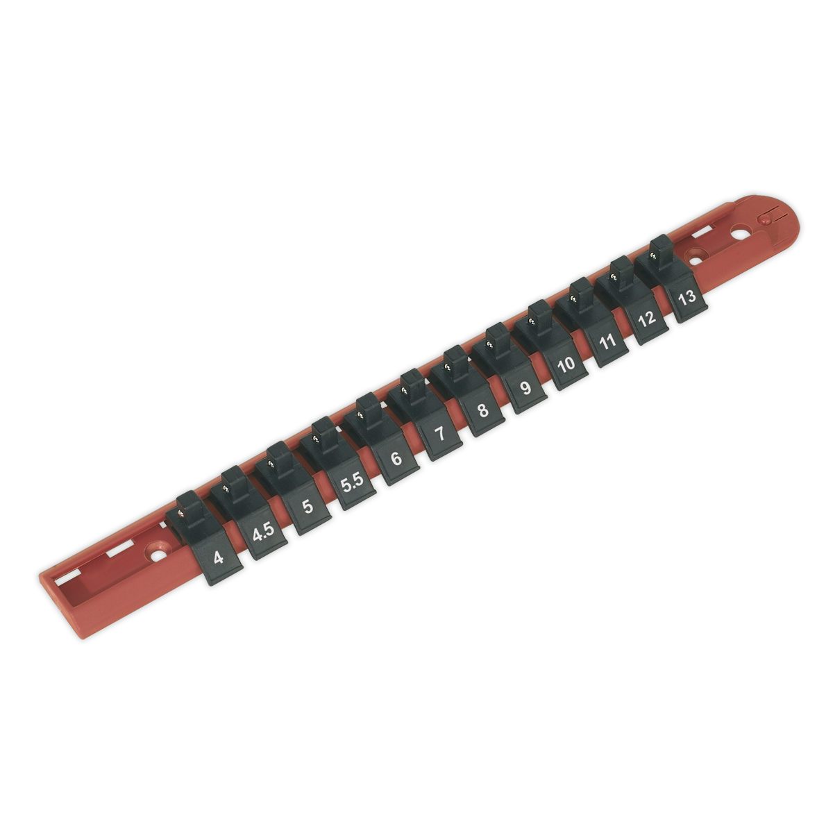 Socket Retaining Rail with 12 Clips 1/4"Sq Drive AK1412