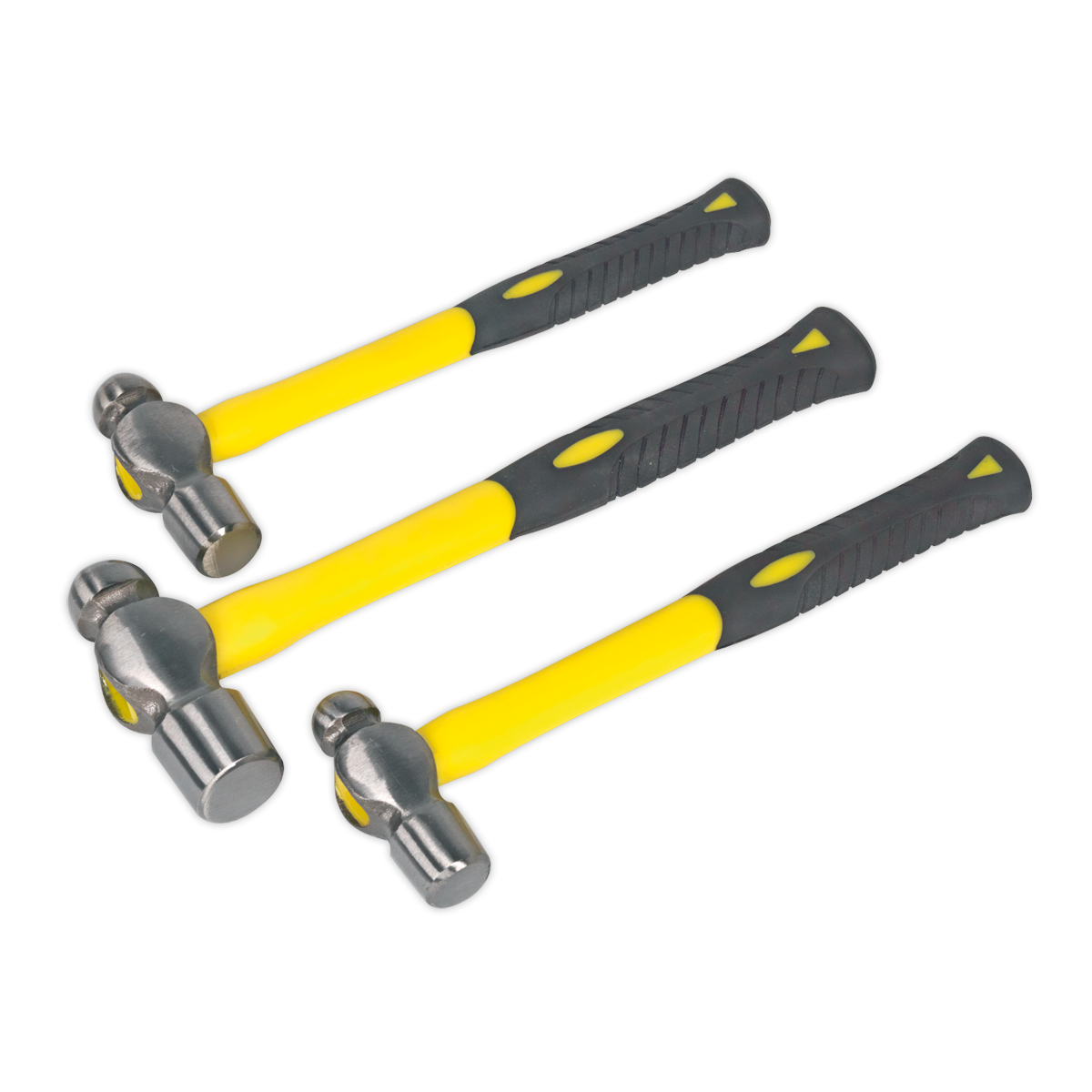 Ball Pein Hammer Set with Fibreglass Shafts 3pc AK2031