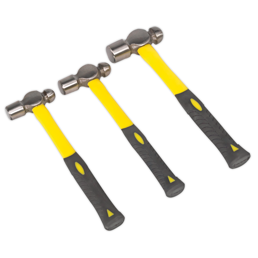 Ball Pein Hammer Set with Fibreglass Shafts 3pc AK2031