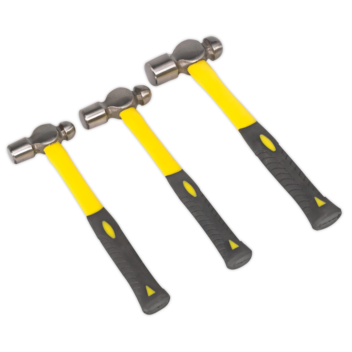 Ball Pein Hammer Set with Fibreglass Shafts 3pc AK2031