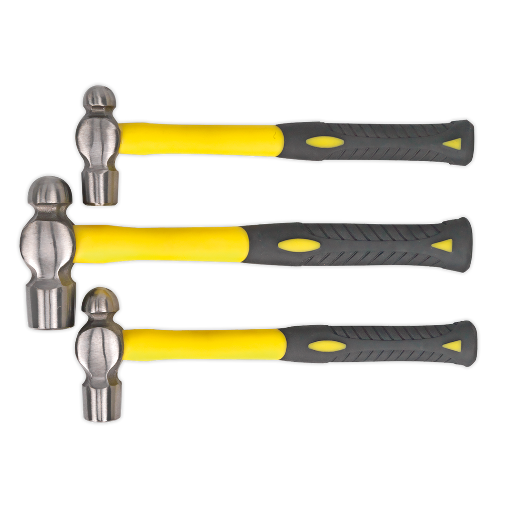 Ball Pein Hammer Set with Fibreglass Shafts 3pc AK2031