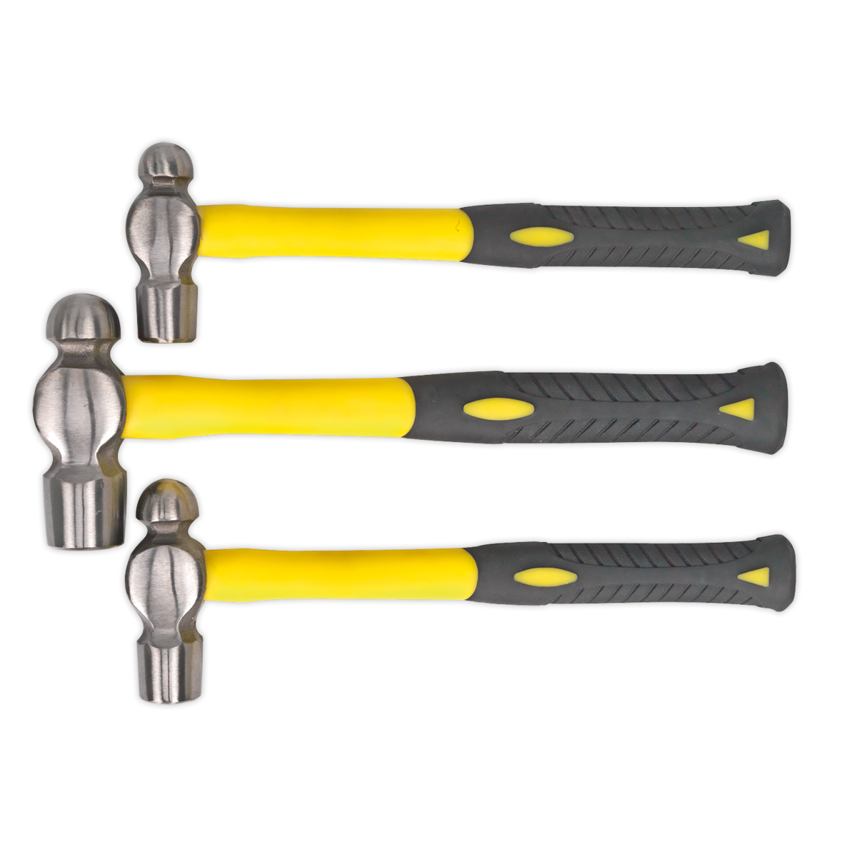 Ball Pein Hammer Set with Fibreglass Shafts 3pc AK2031