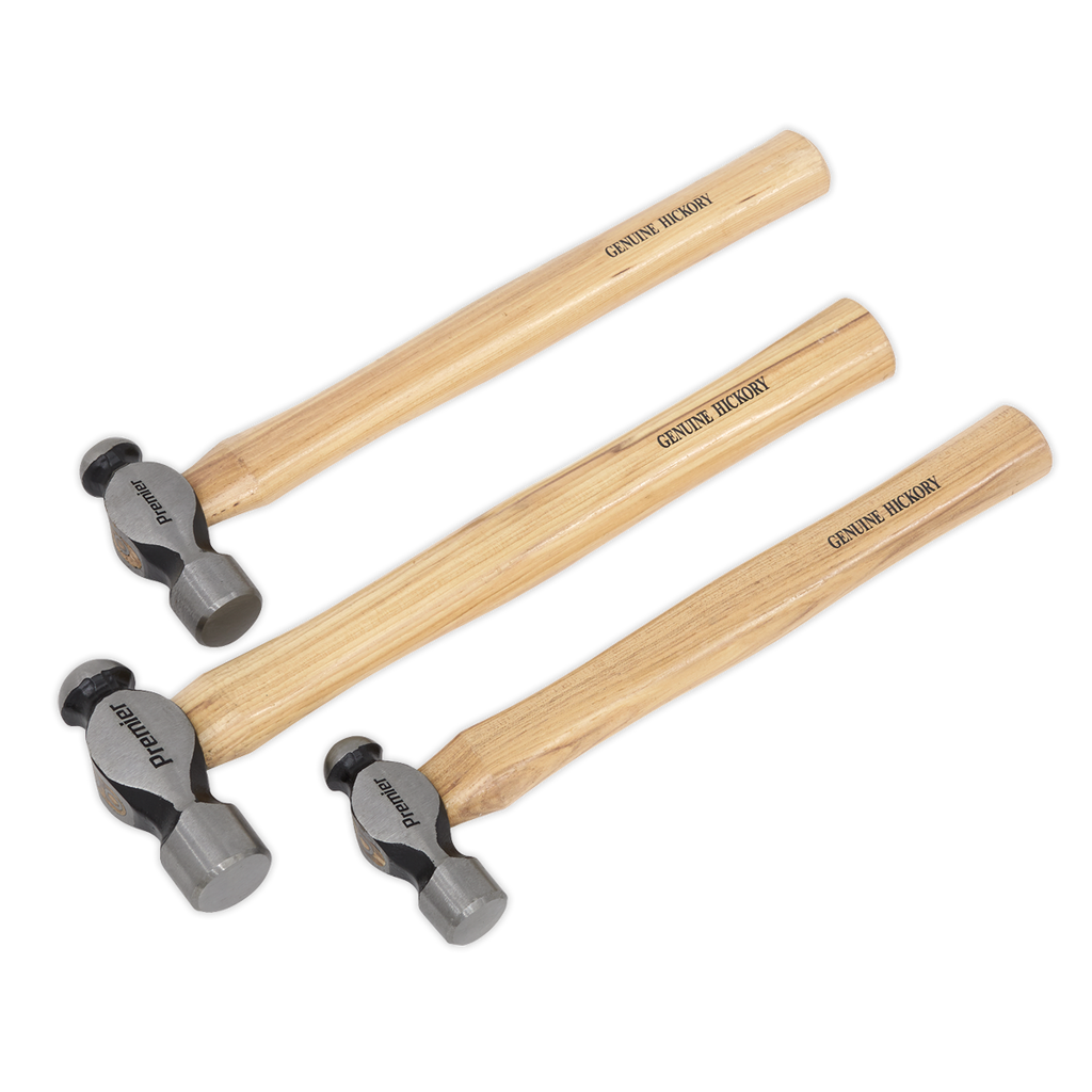 Ball Pein Hammer Set with Hickory Shafts 3pc AK203