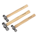 Ball Pein Hammer Set with Hickory Shafts 3pc AK203