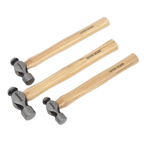 Ball Pein Hammer Set with Hickory Shafts 3pc AK203