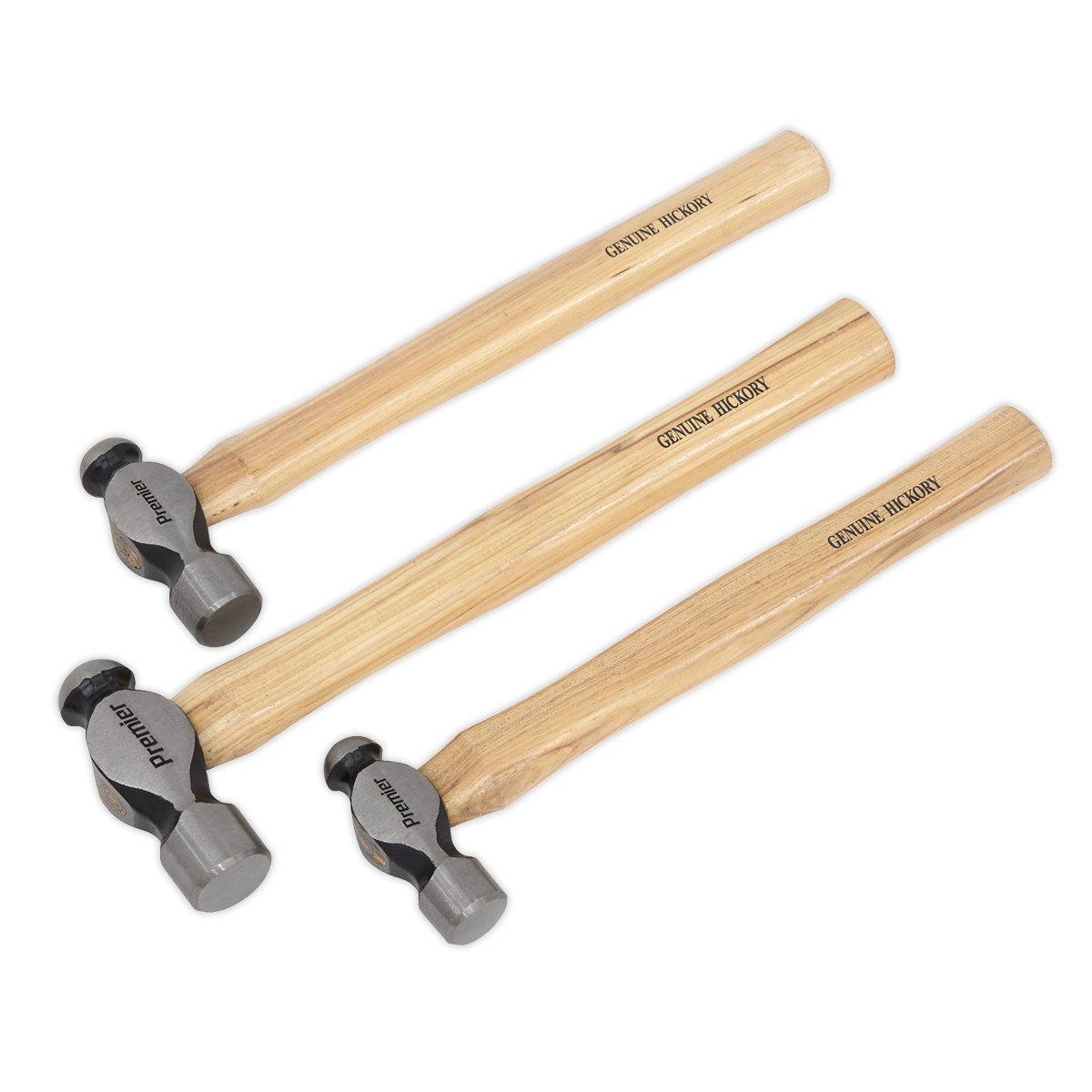 Ball Pein Hammer Set with Hickory Shafts 3pc AK203
